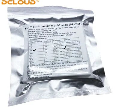 DCLOUD Термоформовочные листы для фиксаторов, 1.5mm Hard 15Pcs