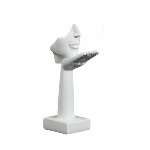 Современная скульптура лица, уникальный акцент домашнего декора, идеально подходящий для стола в гостиной или витрины