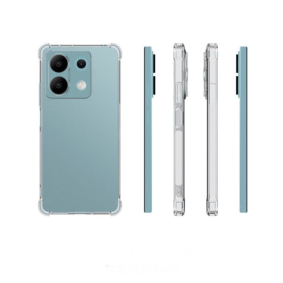 Противоударный прозрачный чехол с защитой камеры для Xiaomi Redmi Note 13 Pro 5G/ Xiaomi Poco X6 (Редми Нот 13 Про 5 Джи/Сяоми Поко Х6) — фото 1