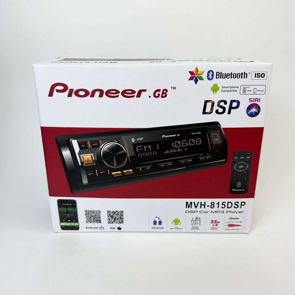 Процессорная автомагнитола 1 DIN с блютуз / DSP / 40 настроек эквалайзера / Bluetooth / Aux / Usb / Управление с приложения — фото 1
