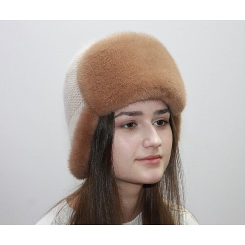 фото Шапка ушанка , размер 59, горчичный мария