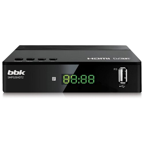 BBK Ресивер DVB-T2 BBK SMP026HDT2 черный