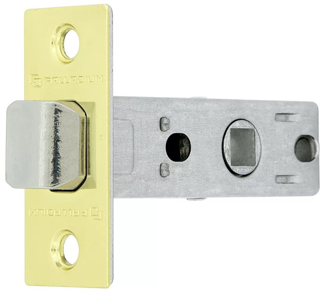 Замок дверной межкомнатный, латунь Palladium - фото №1
