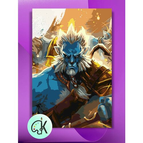 Картина по номерам на холсте Dota 2 - Phantom Lancer, 40 х 60 см