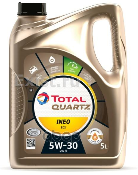 TotalEnergies Масло Моторное Синтетическое 5Л - Quartz Ineo Ecs 5W30 Low Saps C2, Psa B71 2290