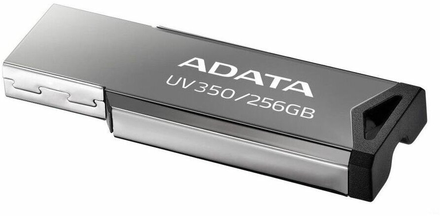 Флешка USB A-Data UV350 256ГБ, USB3.0, серебристый [auv350-256g-rbk]