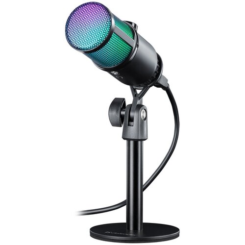 Микрофон игровой Defender, GMC 400, Glow, 34 дБ, кабель 1.3м, цвет: чёрный