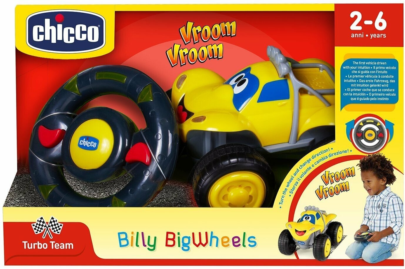 Машинка Chicco Билли - большие колеса (красная) - фото №13