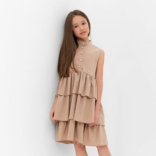 Платье Minaku, размер 30, бежевый платье для девочки minaku цвет бежевый рост 122 см