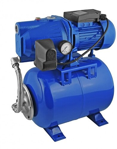 Насосная станция UNIPUMP AUTO JET 100L-50 - 0,75 кВт (50 л, однофазный, Hmax 43 м, Qmax 60 л/мин)