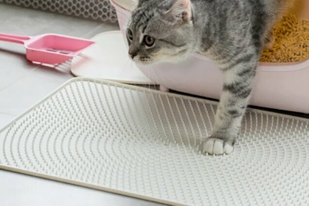 Коврик для животных Jordan & Judy Cat Litter Pad (Grey) - фотография № 5