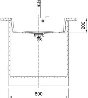 Мойки Franke/ Best, Centro, Мойка CNG 610/210-73, Fragranite+, База 80 см, на столешницу, бежевый - фотография № 2