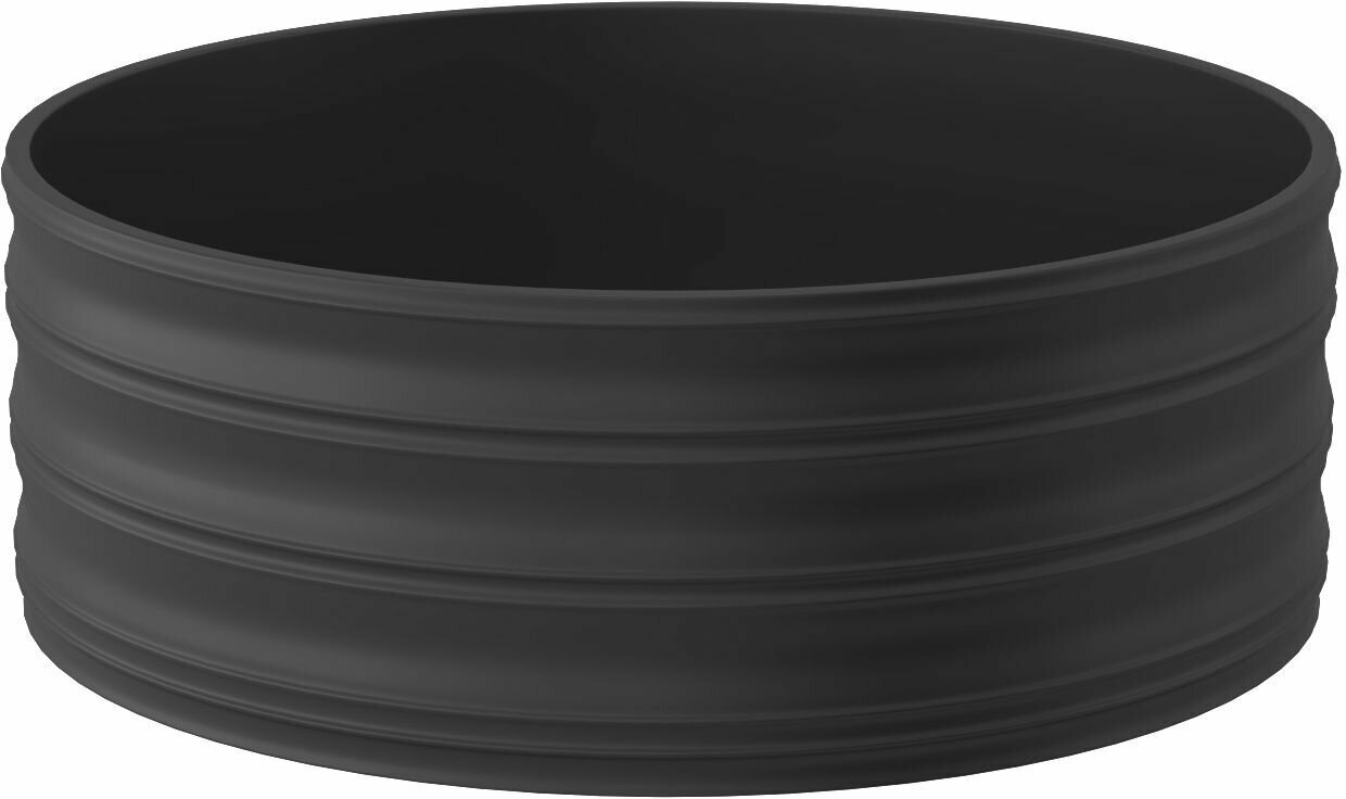 Накладная/встраиваемая сверху раковина Helmken 35336001, ширина умывальника 36,5 см, черный цвет - фотография № 13