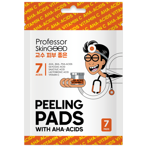 Professor SkinGOOD Пилинг-диски с кислотами и витамином C / Peeling Pads with Acids and Vitamin C преображающий пилинг для лица с aha кислотами anti stress facial gel peel with aha acids 75мл