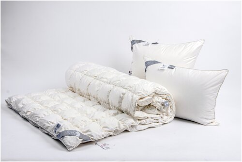 Одеяло из премиального белого пуха «Версаль премиум», атлас, 200*220 см
