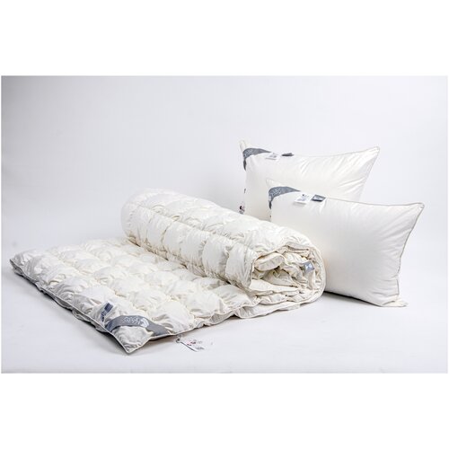 Одеяло из премиального белого пуха «Версаль премиум», атлас, 200*220 см