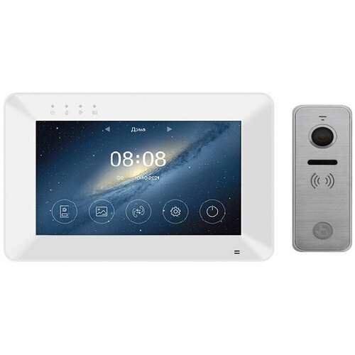 Tantos Rocky HD Wi-Fi и iPanel 2 HD + (Metal) (комплект многофункционального домофона HD 7 с переадресацией вызова)