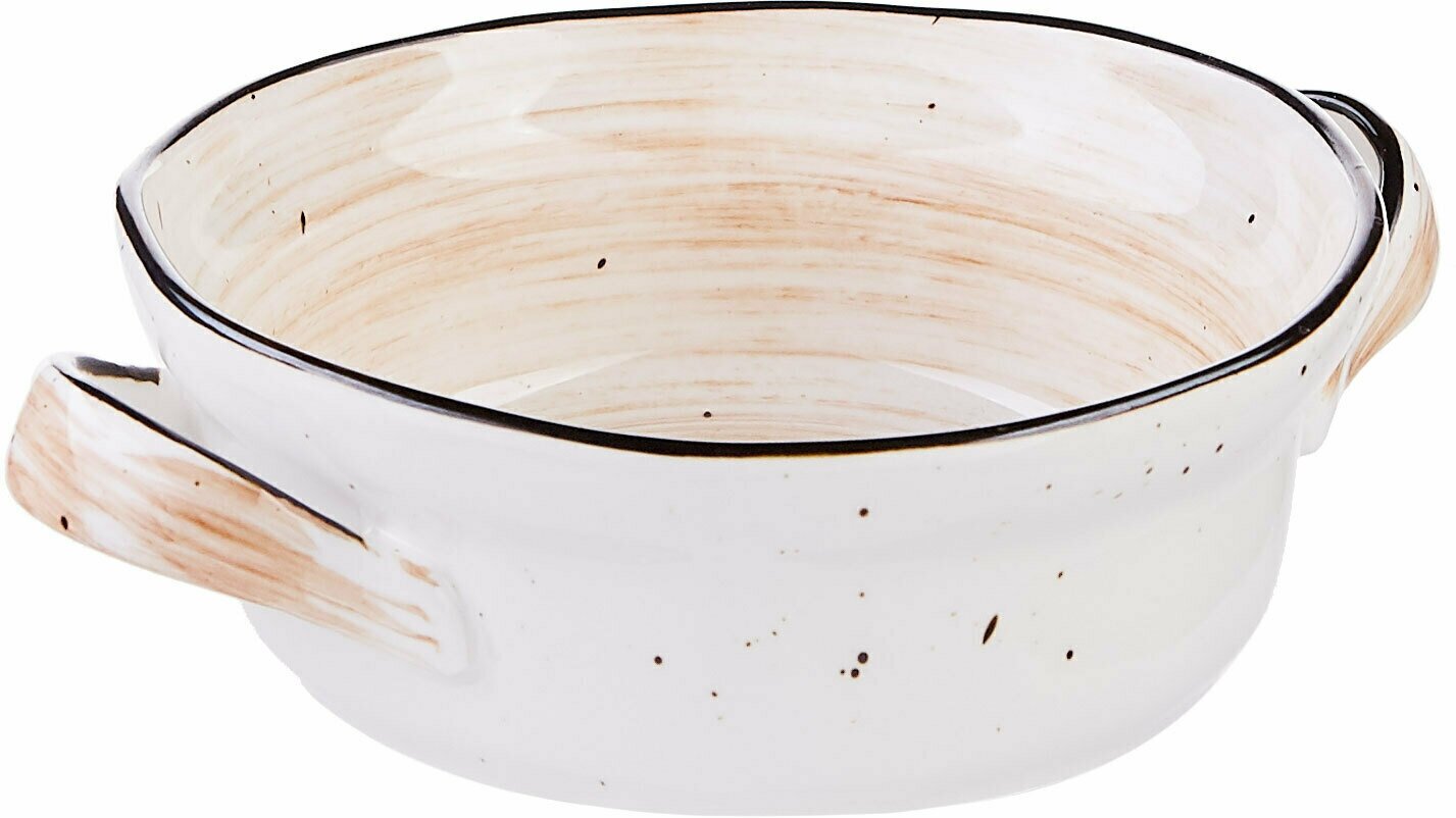 фото Блюдо Kunstwerk Пастораль для запекания 550мл, фарфор, оранжевый