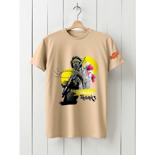 Футболка Твоя футболка!, размер S, бежевый