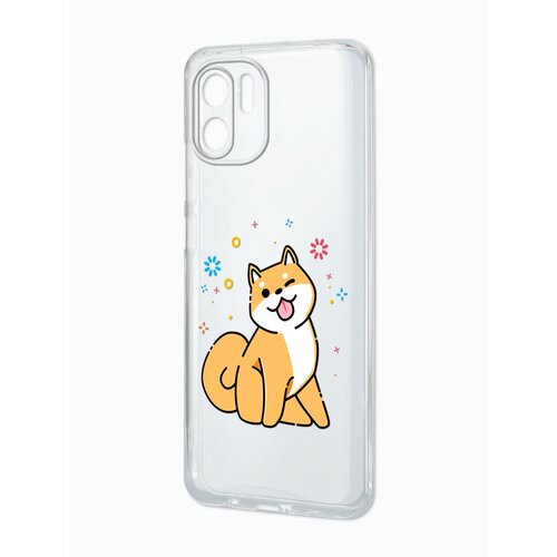 Силиконовый чехол Mcover для Xiaomi Redmi A1 с рисунком Собака Сиба-ину, защитная накладка бампер для телефона силиконовый чехол mcover для xiaomi redmi 10a с рисунком собака сиба ину