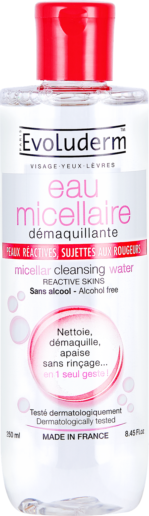 Мицеллярная вода EVOLUDERM Reactive skins, 250мл