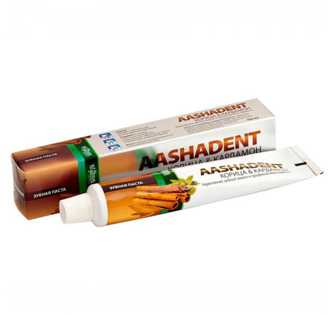 Зубная паста корица кардамон AashaDent