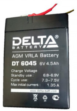 Аккумуляторная батарея DELTA Battery DT 6045 6В 4.5 А·ч - фото №17