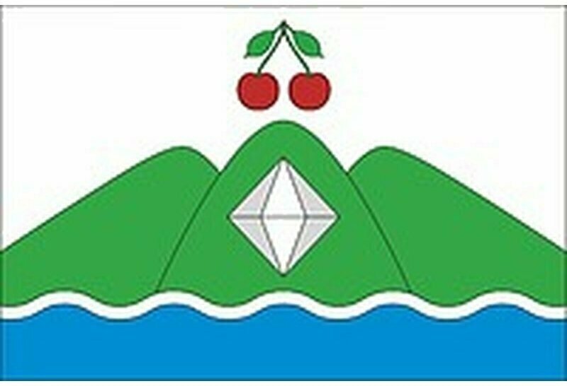 Флаг Вишневогорского городского поселения. Размер 135x90 см.