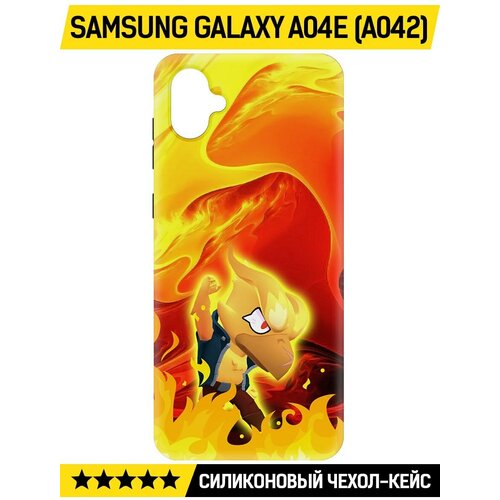 Чехол-накладка Krutoff Soft Case Brawl Stars - Ворон-Феникс для Samsung Galaxy A04e (A042) черный чехол накладка krutoff soft case brawl stars болотный джин для samsung galaxy a04e a042 черный