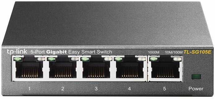 Коммутатор TP-LINK TL-SG105E управляемый 5xGbLAN