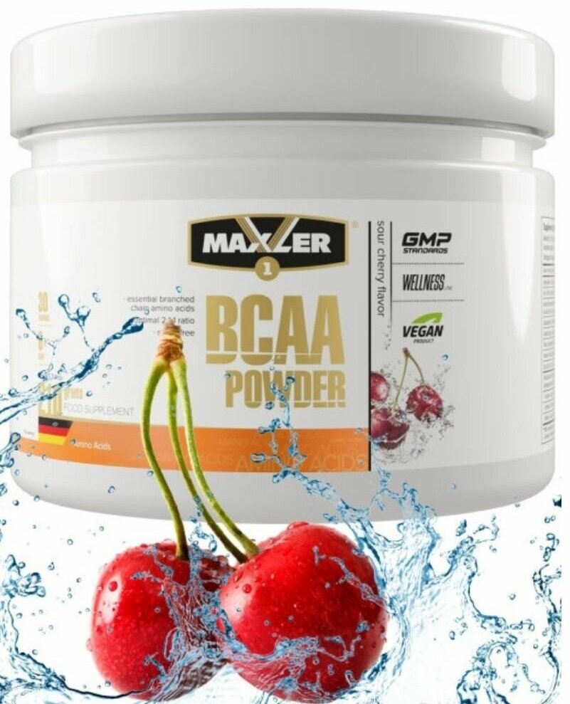 Maxler BCAA Powder EU 210 гр (Maxler) Кислая вишня