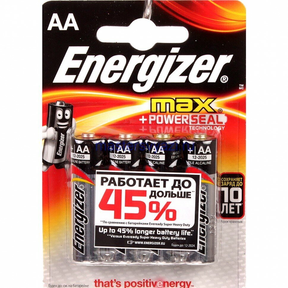 AA Батарейка Energizer Max, 12 шт. - фото №12
