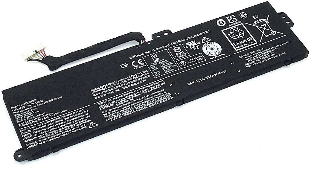 Аккумулятор L15L2PB0 для ноутбука Lenovo Chromebook 100S 7.6V 4500mAh черный