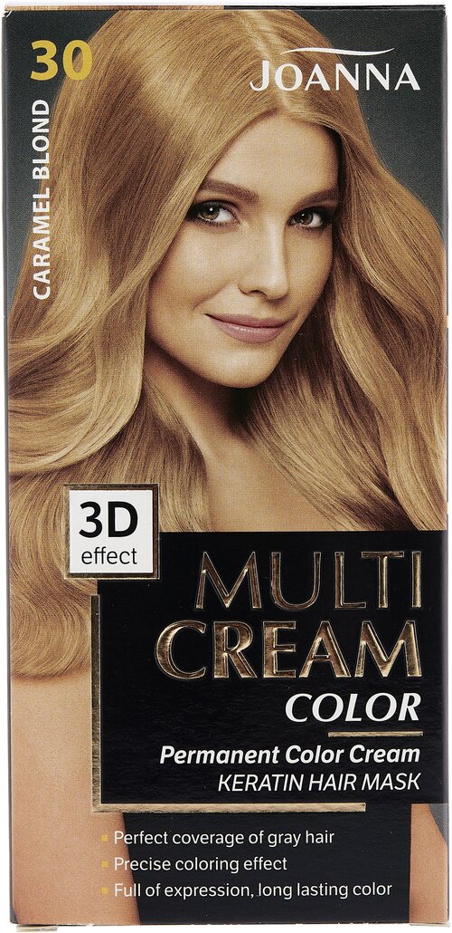 Joanna Multi Cream Color крем-краска для волос, 30 caramel blond