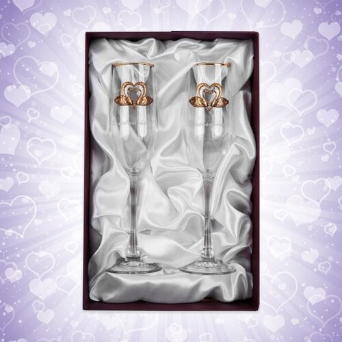 Набор фужеров для шампанского Я люблю тебя