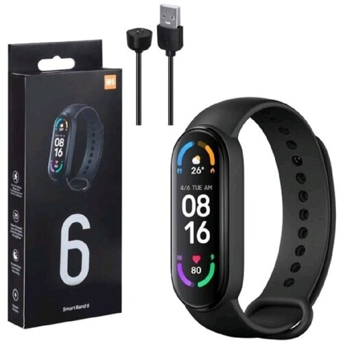 Фитнес-браслет NAMT Smart Band M6 черный 55000₽