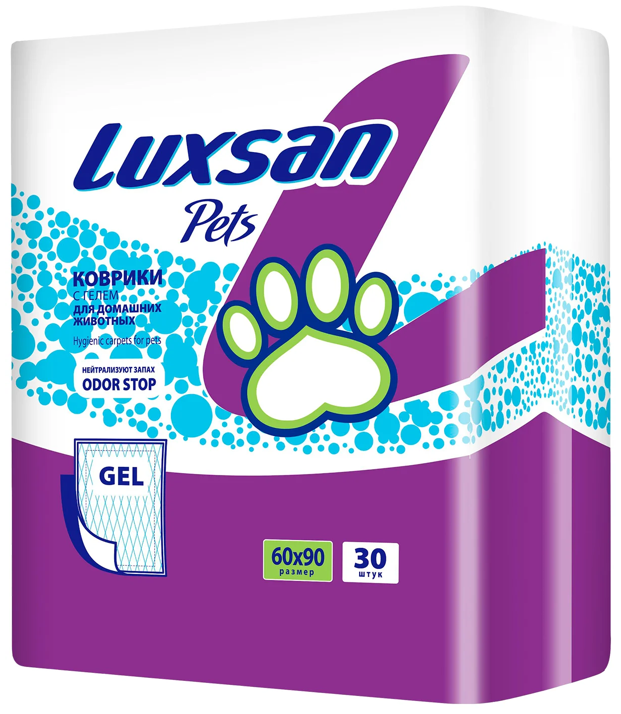 LUXSAN PETS Коврик LUXSAN GEL 60х90, 30 шт.