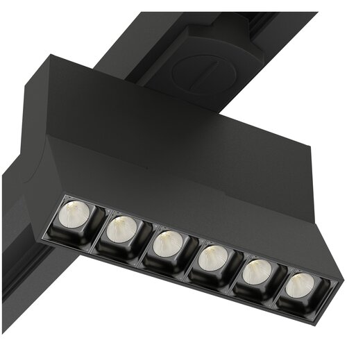 Трековый светильник светодиодный BLACK BOOK 6W OSRAM 36° WW/3000К, Черный корпус однофазный 2TRA