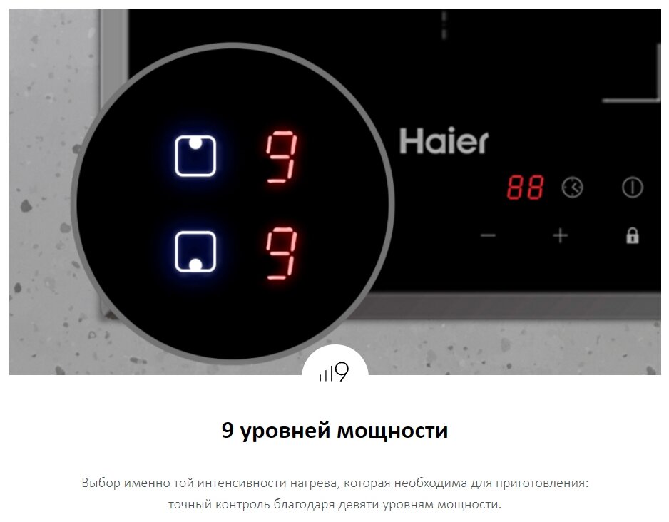 Встраиваемая электрическая варочная панель Haier - фото №4