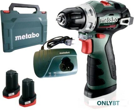 Шуруповерт Metabo PowerMaxx BS BL 601721500 (с 2-мя АКБ, кейс)