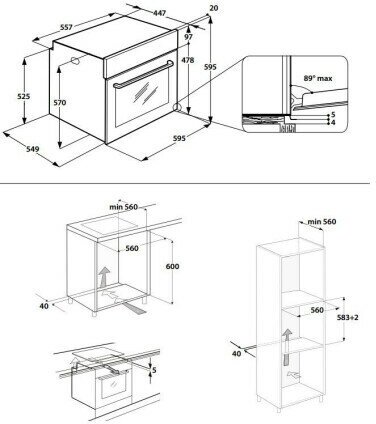 Indesit Духовой шкаф Indesit IFW 65Y0 J IX - фотография № 20