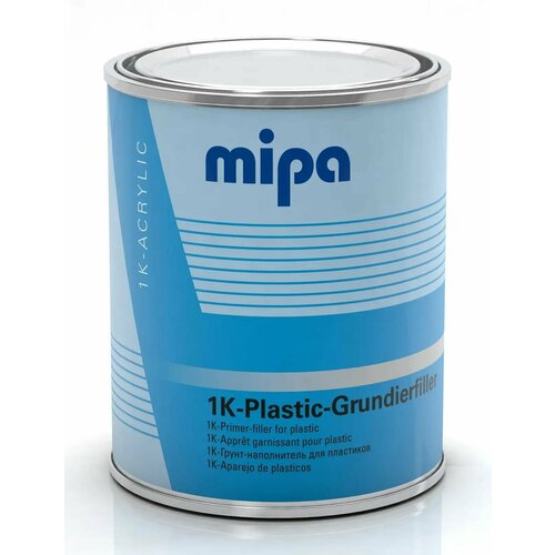 MIPA 1K Plastic-Grundierfiller 1К Грунт по пластику Праймер+наполнитель светло-серый (1л)