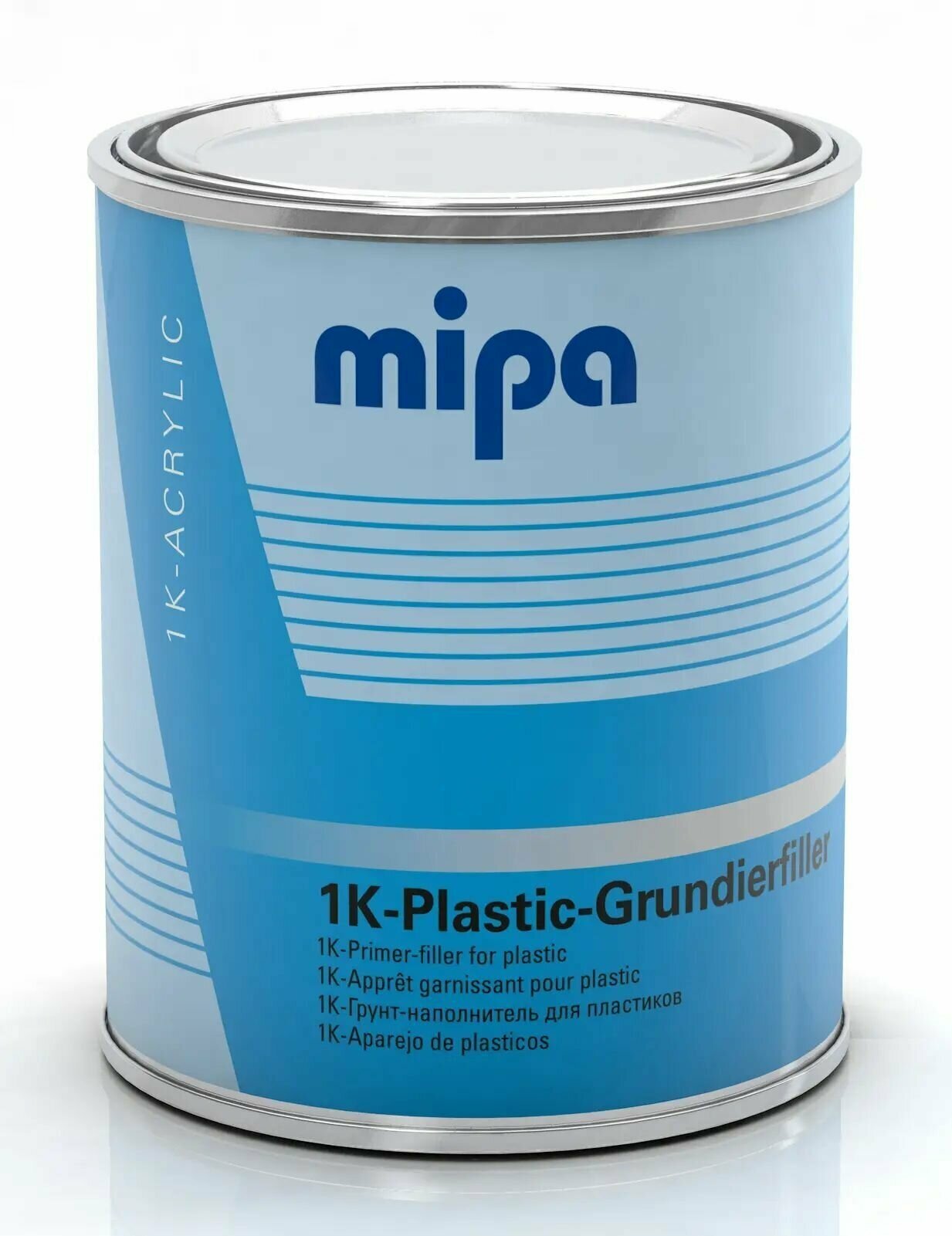 MIPA 1K Plastic-Grundierfiller 1К Грунт по пластику Праймер+наполнитель светло-серый (1л)