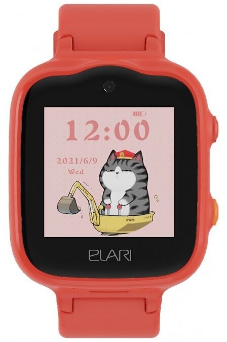 Детские умные часы ELARI KidPhone 4G Bubble, красный - фотография № 13