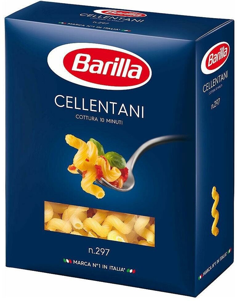 Упаковка 12 штук Спирали №297 Barilla Челлентани 450г