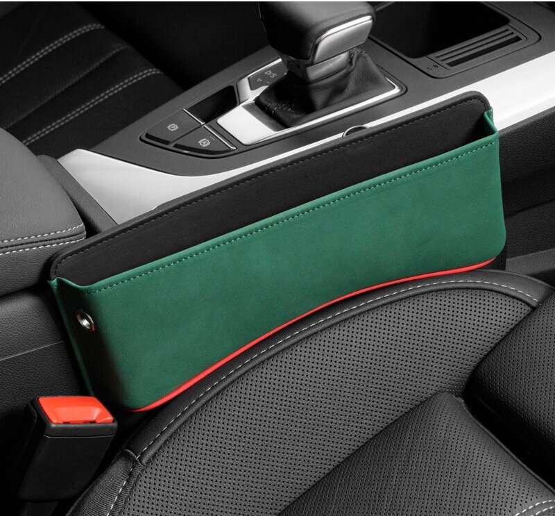 Автомобильный органайзер водительский кожаный карман для авто хранение мелочей между сидений