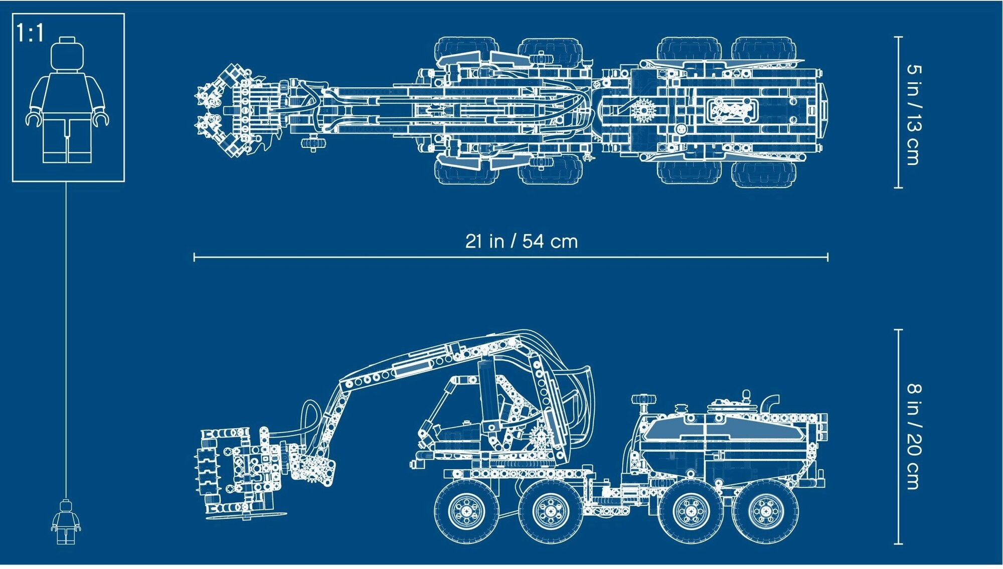 Конструктор LEGO Technic 42080 Лесозаготовительная машина - фото №18