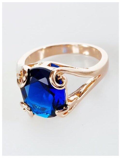 Кольцо помолвочное Lotus Jewelry, шпинель, размер 17, синий