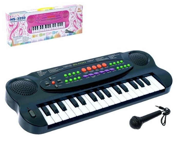 Синтезатор КНР "Музыкальная игра" с микрофоном, 32 клавиши (HS3210A)