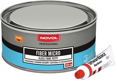 Шпатлевка со стекловолокном Novol Fiber Micro 0,5 кг